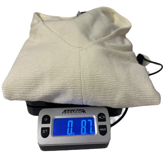 Madewell Texture & Thread Size M Long Sleeve Tie-Front Top in Antique Cream NWT - Picture 10 of 10